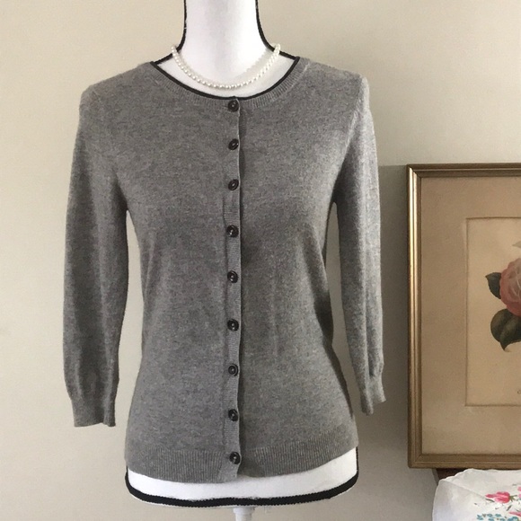 Boden Sweaters - Boden Grey Cashmere Blend Cardigan Sz 8
